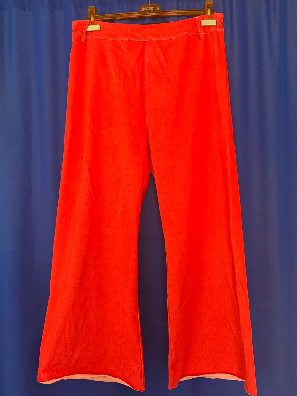 Bright Red Wide Leg Pants